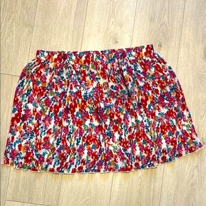 ARULA Colorful Floral Mini Skirt